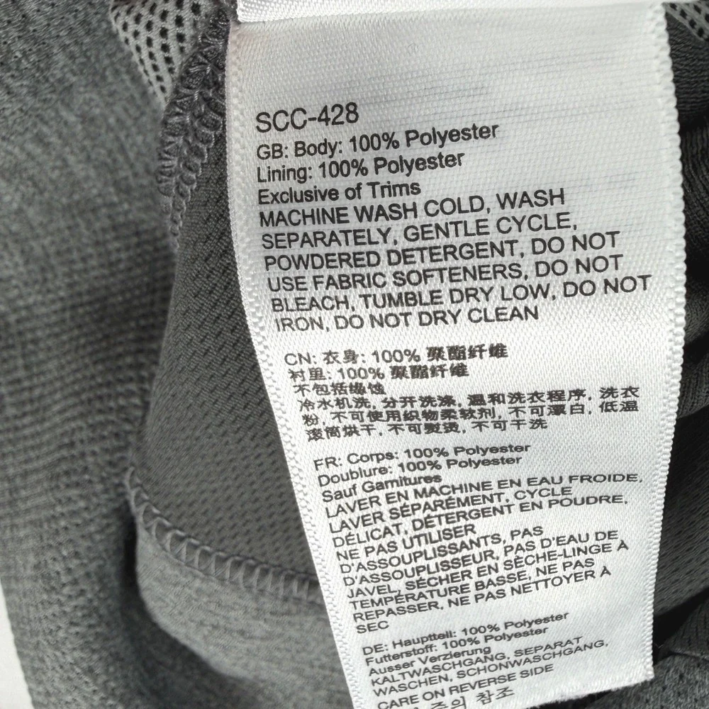 Marmot Jacket Mens 2XL Fleece Full Zip Hoodie Gray Pockets Gorpcore Big Tall